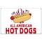 Signmission All American Hot Dogs Banner Concession Stand Food Truck Single Sided B-60 All American Hot Dogs19 - alternate 1